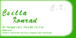 csilla konrad business card